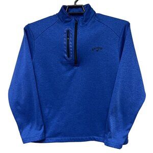 Callaway Blue 1/4 Zip Pull Over Long Sleeve Golf Jacket Men's Size Medium